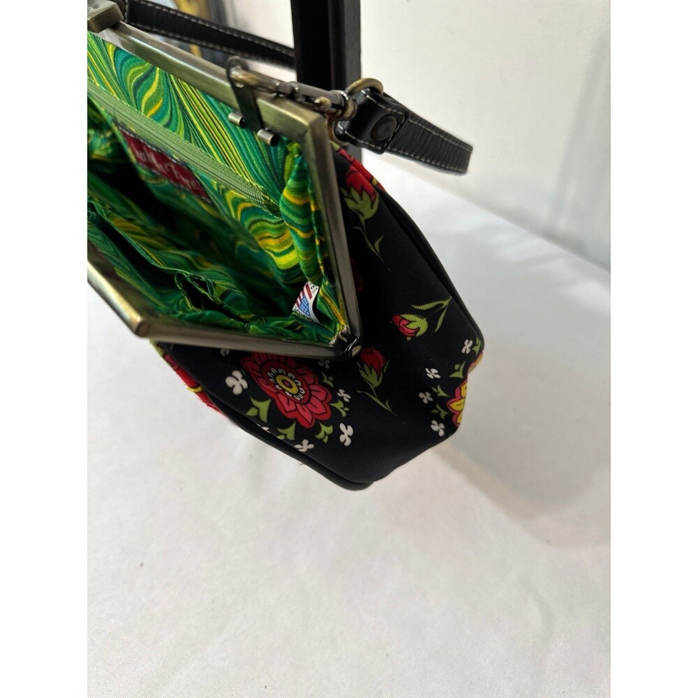 ISABELLA FIORE BEADED EMBELLISHED GEMSTONES FLORAL Handbag new - Picture 6 of 7